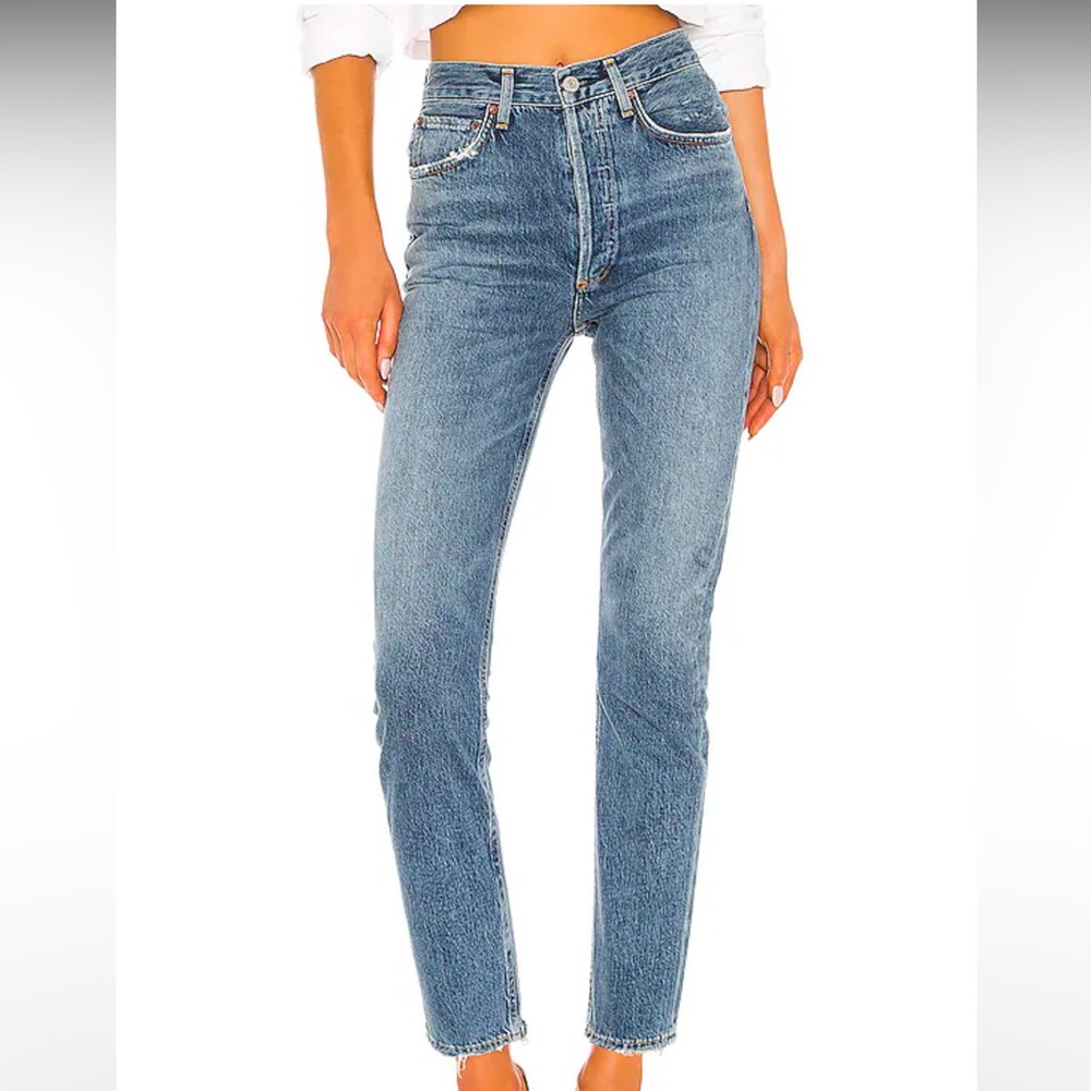 Agolde Riley High Rise Straight Crop NWT